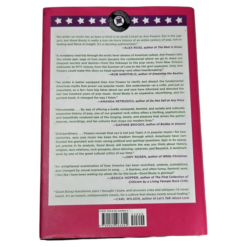 Good Booty Love Sex American Music History Ann Powers Hardcover Book 1st Edition